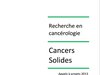 Appel à projets 2013 "Cancers solides"