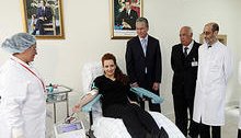 Don de sang de SAR la Princesse Lalla Salma
